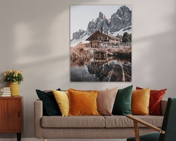 Mountain hut in the Dolomites by Fabiroams