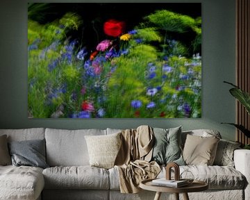 Bloemenweide van Miroslav Ptacek