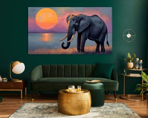 Example of the artwork in a room