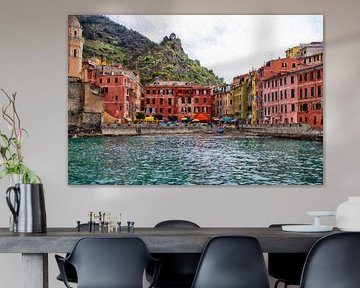 La belle Vernazza dans les Cinqueterre, en Italie