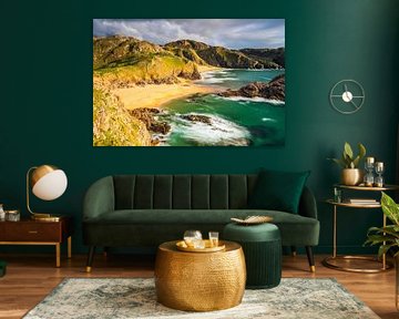 De kust van Ierland in gouden licht van Daniela Beyer