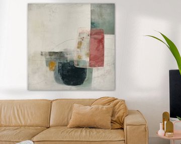 Abstrakte Komposition im japanischen Stil von Japandi Art Studio