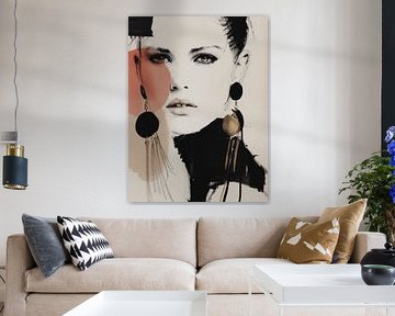 Modern en abstract portret