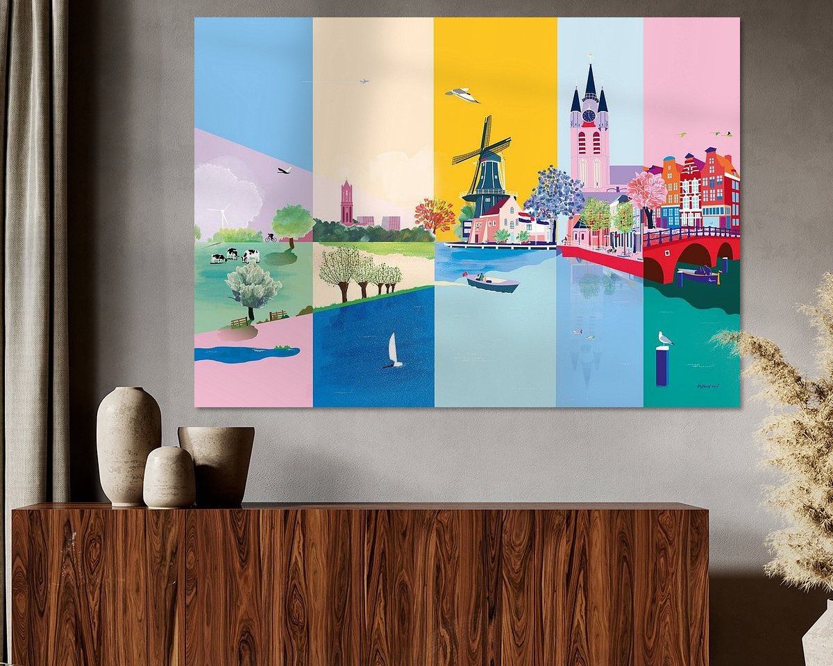Example of the artwork in a room