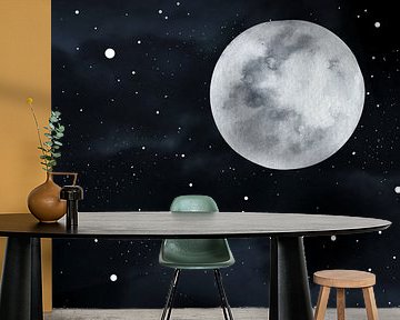 The Moon of the living Schilderij