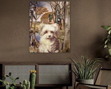 The Dog at Oxenbridge Pond von Marja van den Hurk