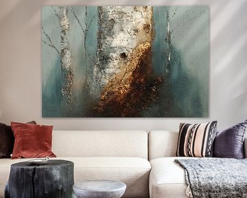 Golden Wound in the Birch Forest | Where Light Breaks Through the Bark