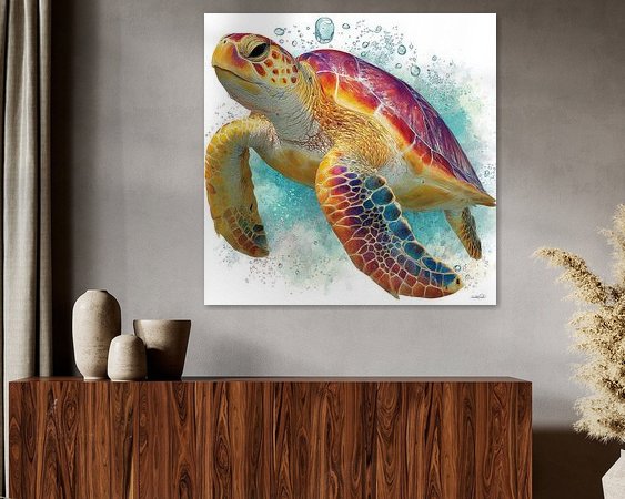 Example of the artwork in a room