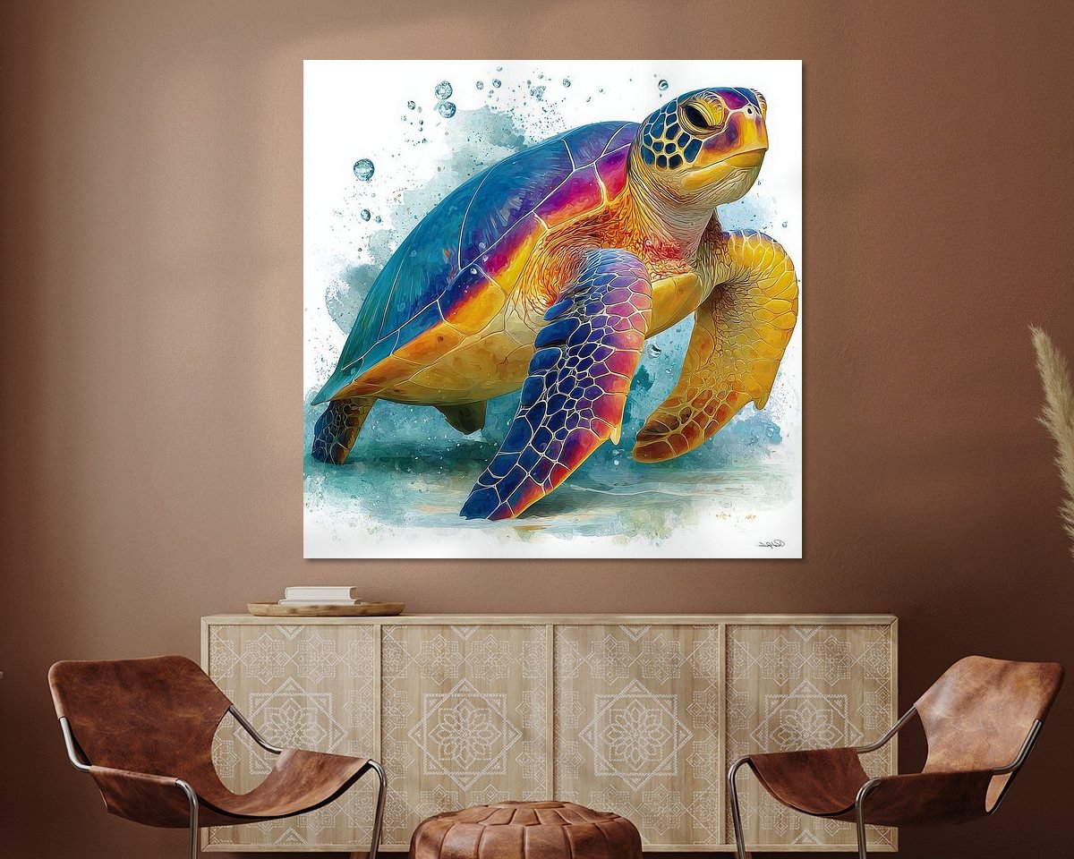 Example of the artwork in a room