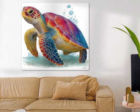 Example of the artwork in a room