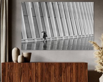 L'Oculus sous la pluie - New York