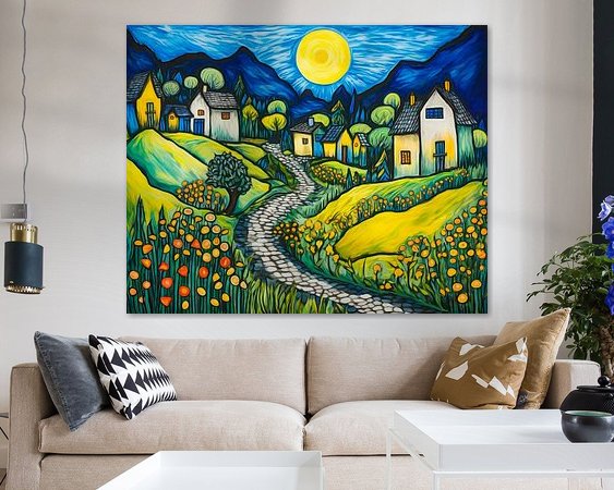 Example of the artwork in a room