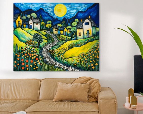 Example of the artwork in a room