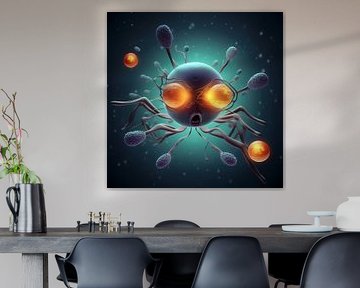 Emotional bacterium by Vythryd Arts