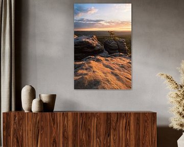 Breathtaking sunset from the Gohrischstein by Oliver Preuss