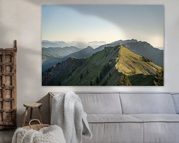 Vue sur le Hochgrat et le Säntis depuis la chaîne de Nagelfluh sur Leo Schindzielorz