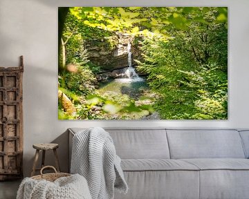 Wasserfall im Gunzesrieder Tal im Allgäu von Leo Schindzielorz