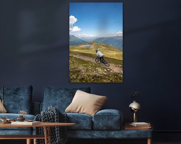 Mountain biking in Serfaus, Tyrol by Leo Schindzielorz