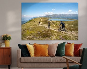 Mountain biking in Serfaus, Tyrol by Leo Schindzielorz