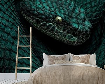 Slang in Smaragd Glans van Gevaar