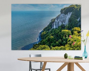 Vue de la formation rocheuse de Koenigsstuhl sur la mer Baltique sur Andreas Völkel