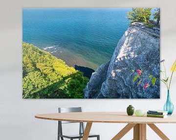 Vue de la formation rocheuse de Koenigsstuhl sur la mer Baltique sur Andreas Völkel