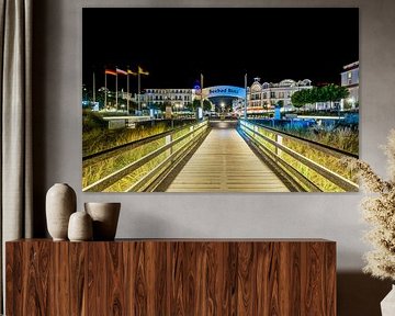 A view of Binz at night from the pier by Andreas Völkel