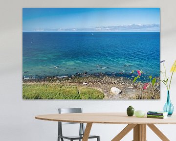 Uitzicht op de kust bij Kaap Arkona van Andreas Völkel