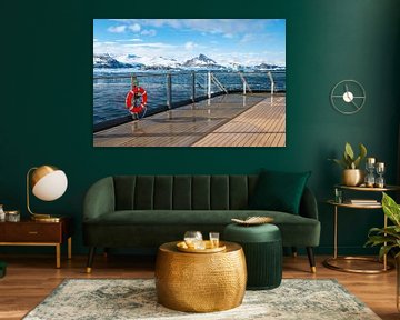 Reling eines Kreuzfahrtschiffes in der Antarktis von Nancy Pauwels Photo