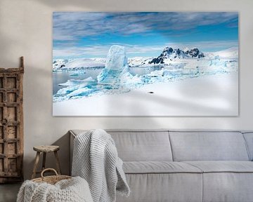 Schneelandschaft in der Antarktis von Nancy Pauwels Photo