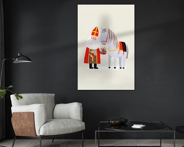 Der heilige Nikolaus und sein Pferd von Kunstkabinet