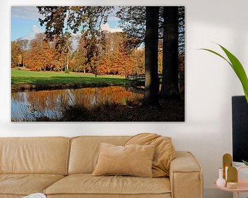 Réflexion sur les couleurs d'automne