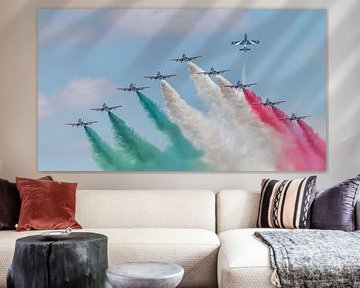Frecce Tricolori in actie tijdens RIAT 2018.