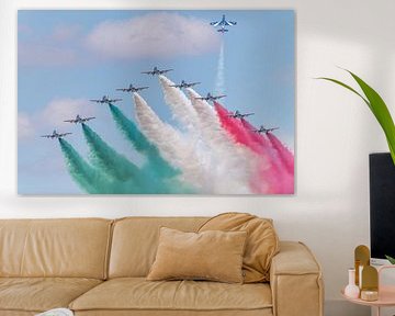 Frecce Tricolori in actie tijdens RIAT 2018.