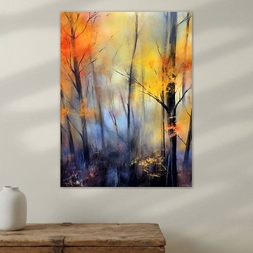 Pastellfarbener Wald 14