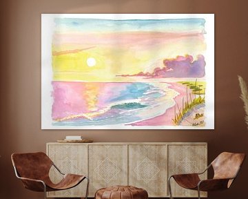 South Carolina Little Island beach and dunes at sunrise