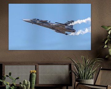 Saab Gripen of the Swedish Air Force. by Jaap van den Berg