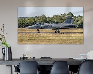 Saab Gripen of the Swedish Air Force. by Jaap van den Berg