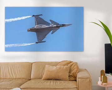 Saab Gripen of the Swedish Air Force. by Jaap van den Berg