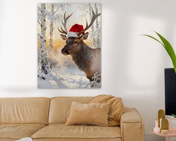 Noël sous les bouleaux - Cerfs d'Amérique du Nord sur Trinkets NL ✪ Design Studio