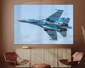 Sukhoi SU-27 van de Oekraïense luchtmacht. van Jaap van den Berg
