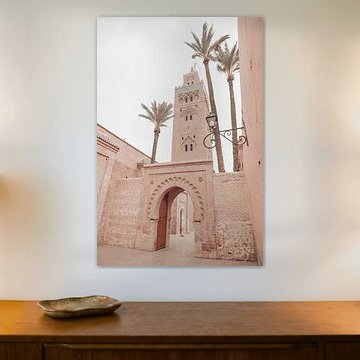 Vue de la mosquée Koutoubia de Marrakech à l'aube