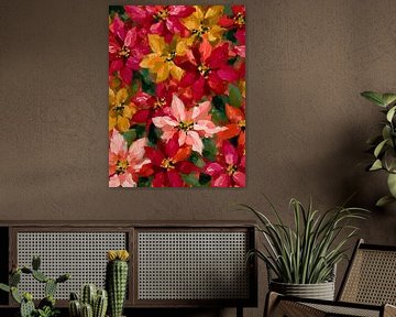 Jardin de poinsettias