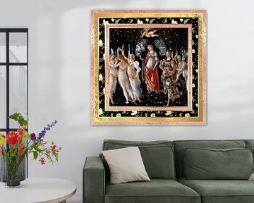 S.F. Remastered Version of La Primavera by Sandro Botticelli by Silver Fox Art Decor