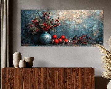 Christmas still life with Red Accents by Art Whims