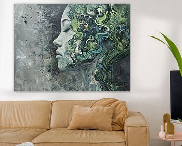 Femme avec couleurs | Visage en mouvement sur La collection ARTEO