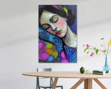 Un monde de rêve et de couleurs sur Peinture Abstraite