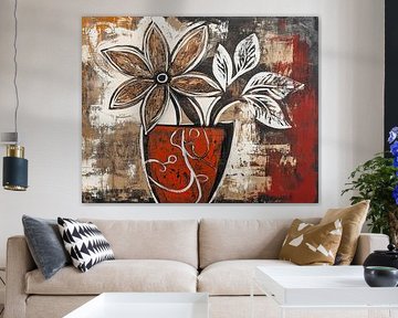 Flower Vase | Brown Flower