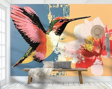 Hummingbird Flower | Hummingbird by Modern Collection