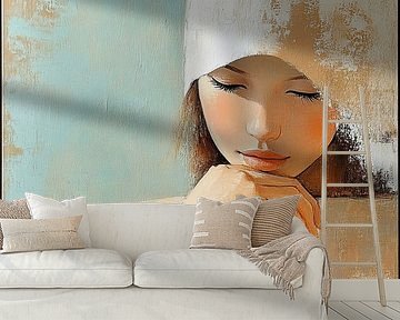 Serene Woman | Touch of Serenity Canvas by Zen and More